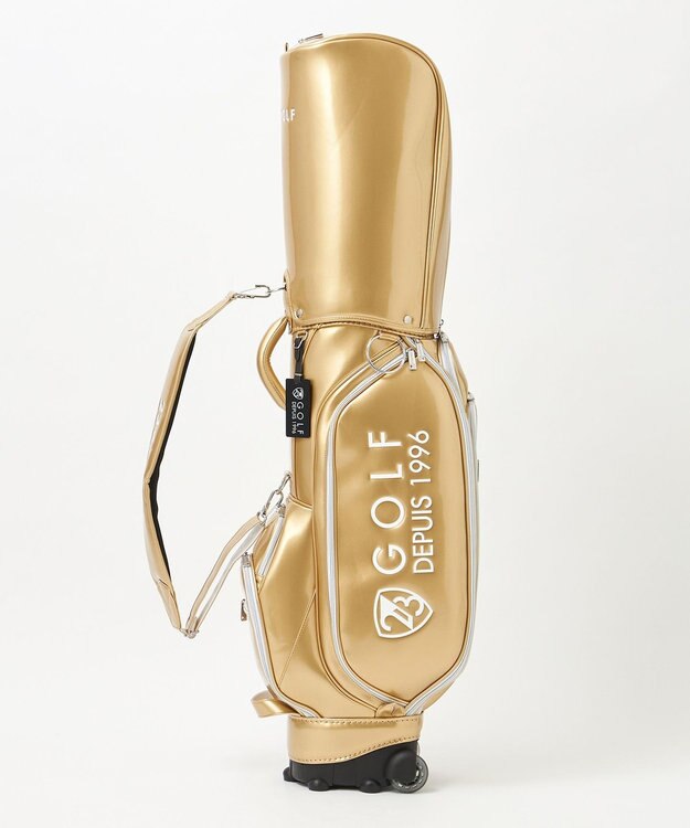 UNISEX】エレガントエナメルキャディバッグ キャスター付きで移動も