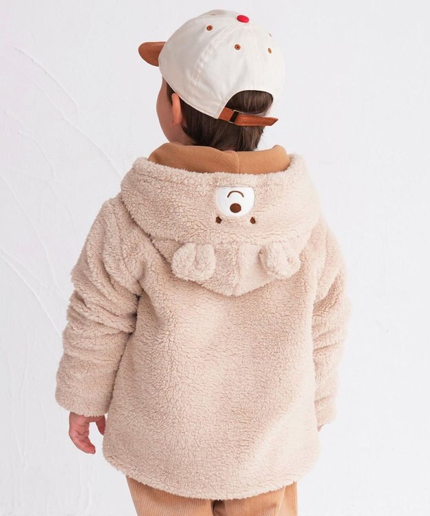 70-110cm】 もこくま顔ドン ボアジャンパー / MIKI HOUSE HOT BISCUITS