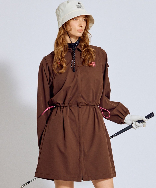 着回し力2倍 / 2WAY】【WOMEN】袖2WAY デタッチャブルワンピース