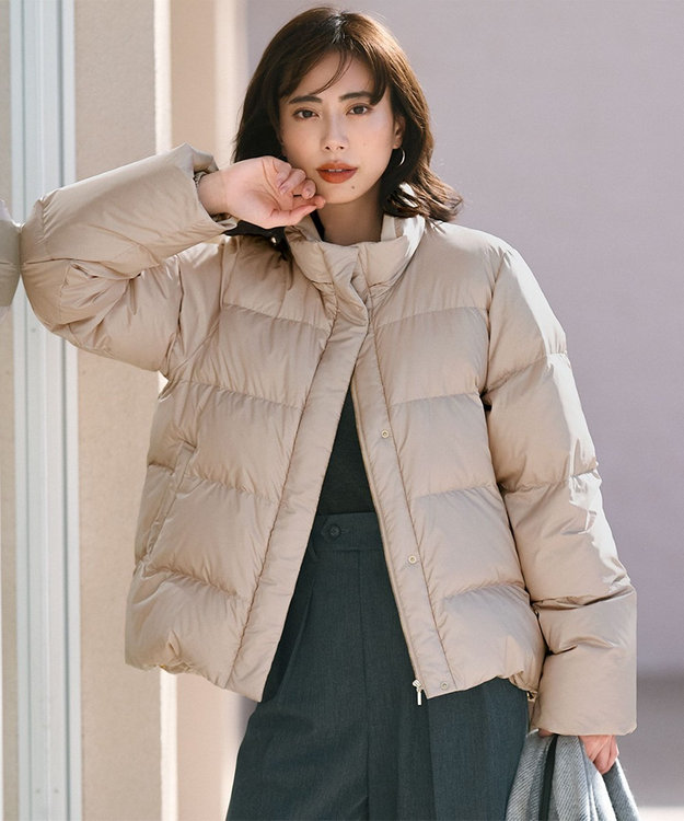 洗える/撥水加工】シレータフタ コンパクト ダウンコート / 23区