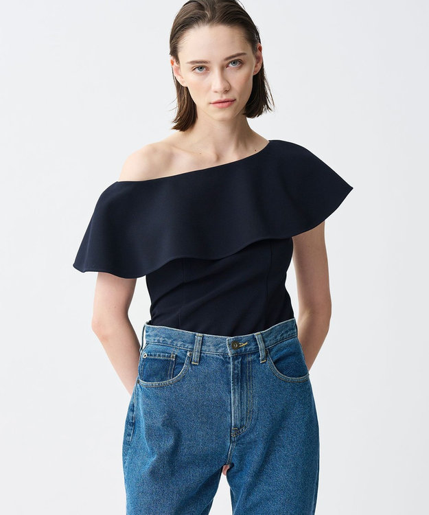 プルーフダブルクロス ラッフルブラウス / uncrave | ファッション通販