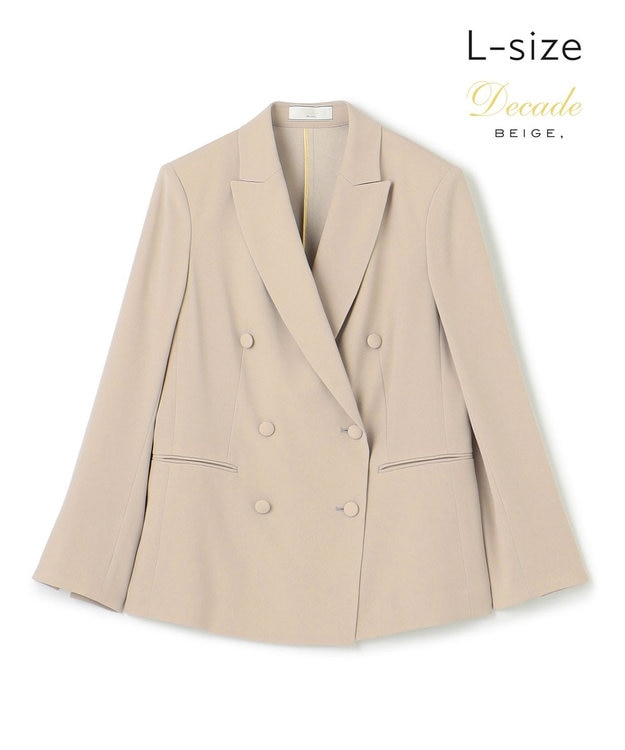 洗える・L-size】CINDY / ダブルブレストジャケット / BEIGE