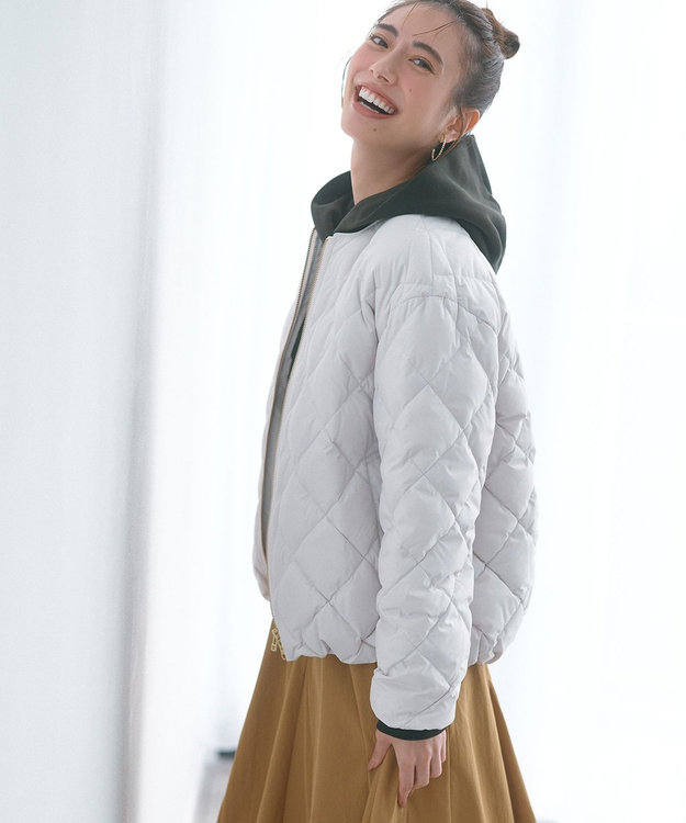 TAION×UNFILO】キルティングダウン ショート丈ブルゾン / UNFILO L