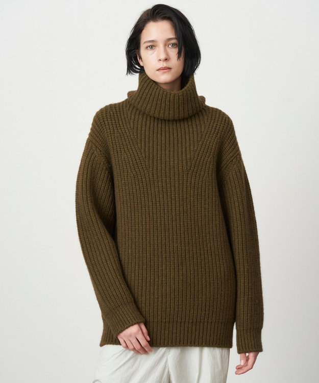 YAK WOOL | オーバーサイズタートルネックセーター / ATON