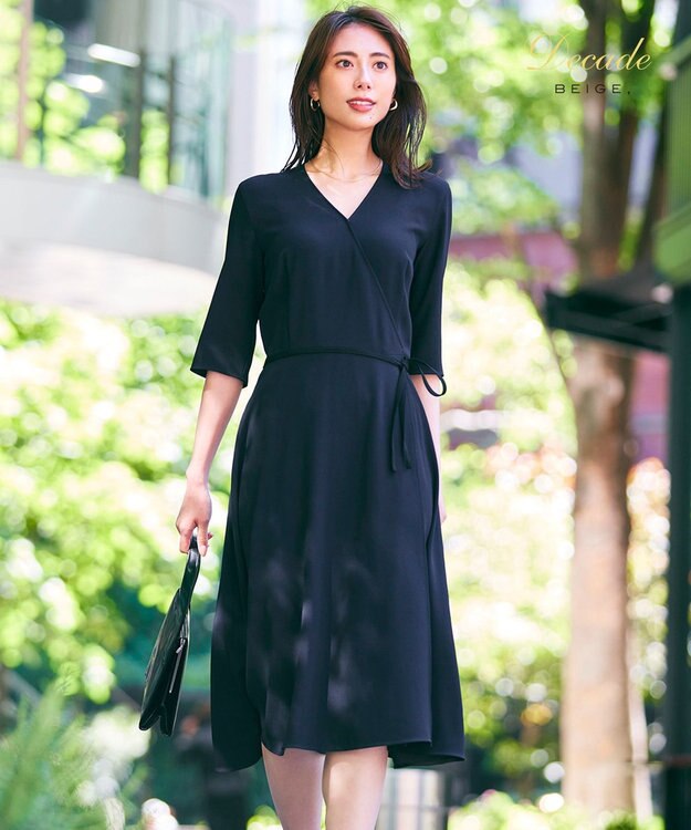 CINDY / カシュクールワンピース / BEIGE, | ファッション通販 【公式