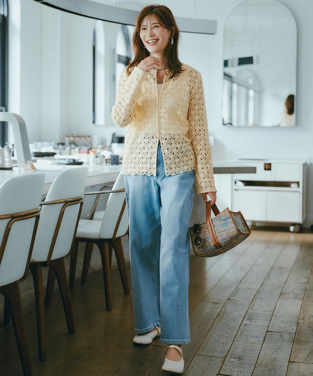 UNFILO DENIM/新色追加】撥水ストレッチ ルーズワイドデニム / UNFILO