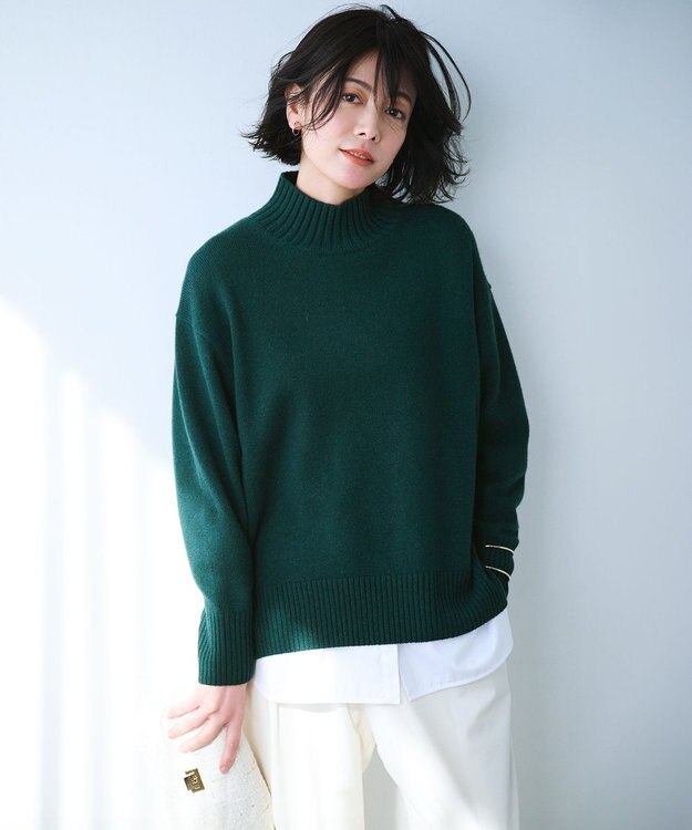 洗える】カシミヤブレンド ハイネック ニット / 23区 | ファッション