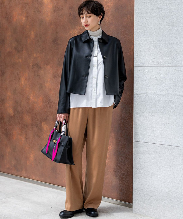 ラムレザー ステンカラー ジャケット / 23区 | ファッション通販