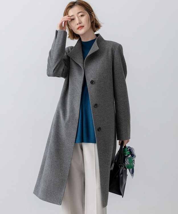 ウールカシミヤビーバー スタンドカラー コート / 23区 | ファッション