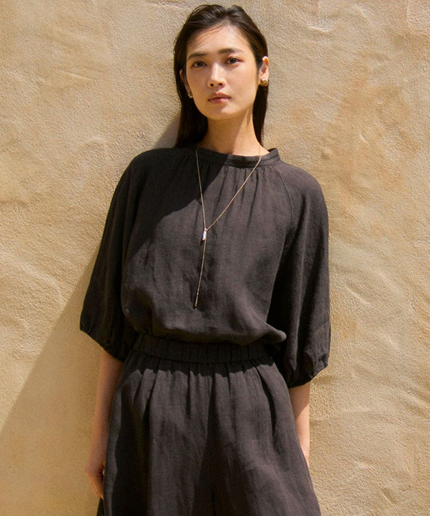 洗える】LIBECOリネン ボリュームスリーブ ブラウス / 23区