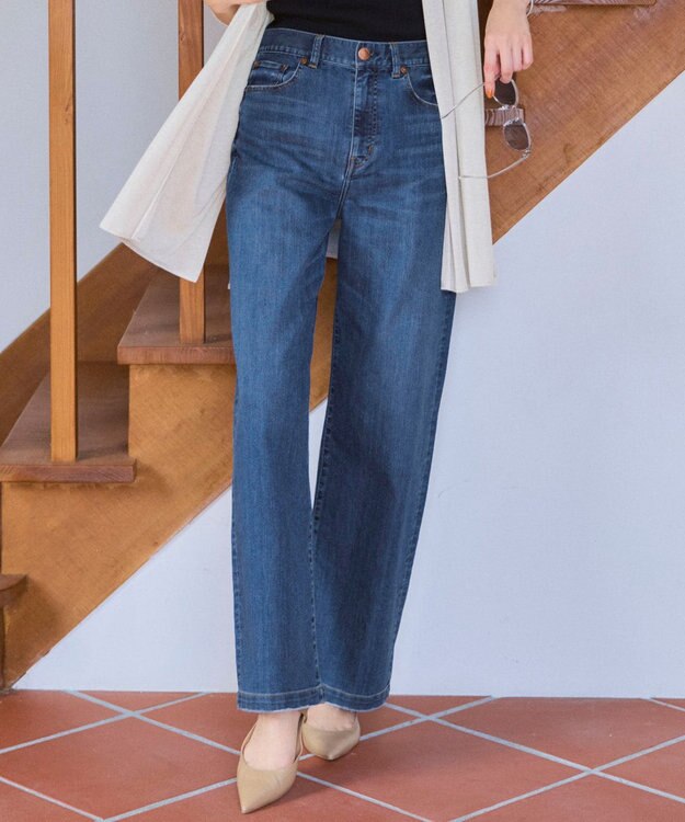 一部先行予約/見上愛さん着用/接触冷感】23区DENIM サマー ストレート