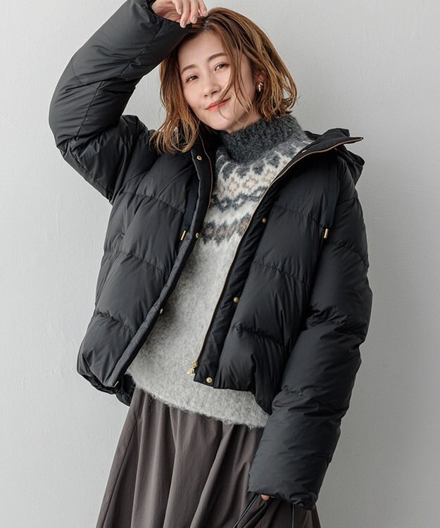 洗える/撥水加工】シレータフタ コンパクト ダウンコート / 23区