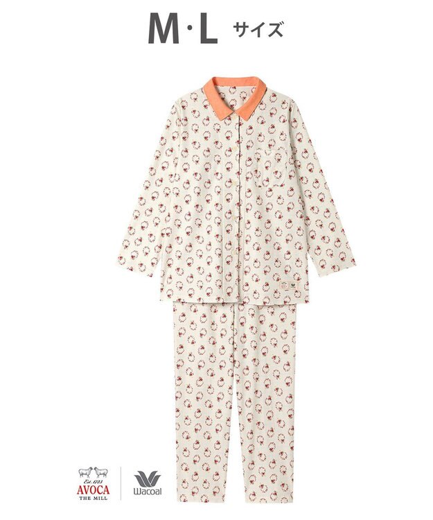 パジャマ 【AVOCA×ワコール】 長袖 長ズボン 綿100%(本体) レディース