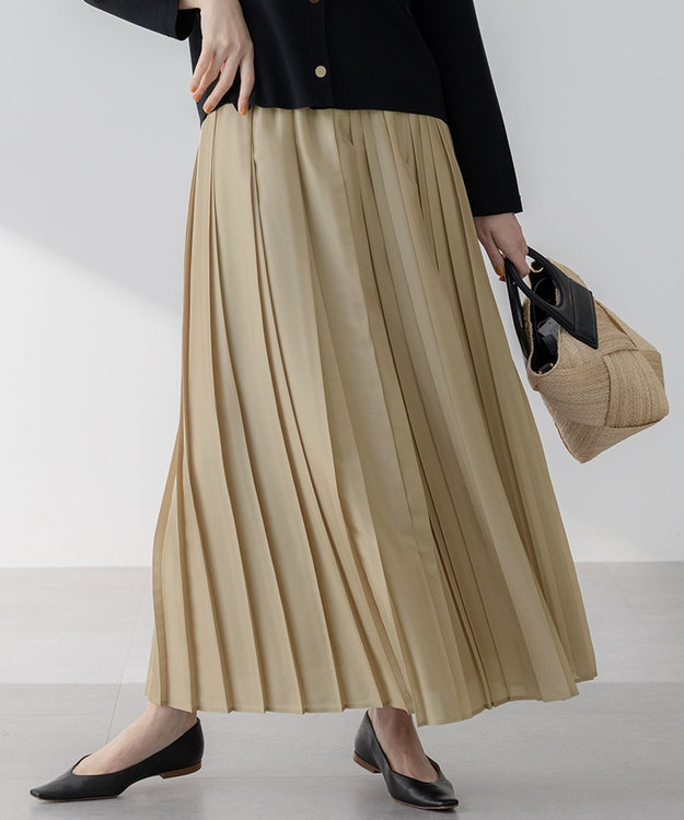 洗える】シアーコンビ プリーツ スカート / 23区 S | ファッション通販