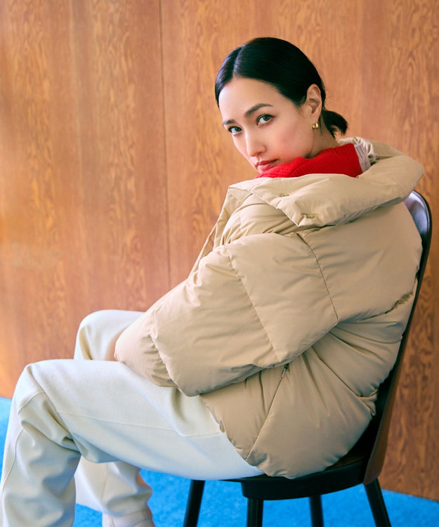 LACAN / ドロスト付きショートダウン / BEIGE, | ファッション通販