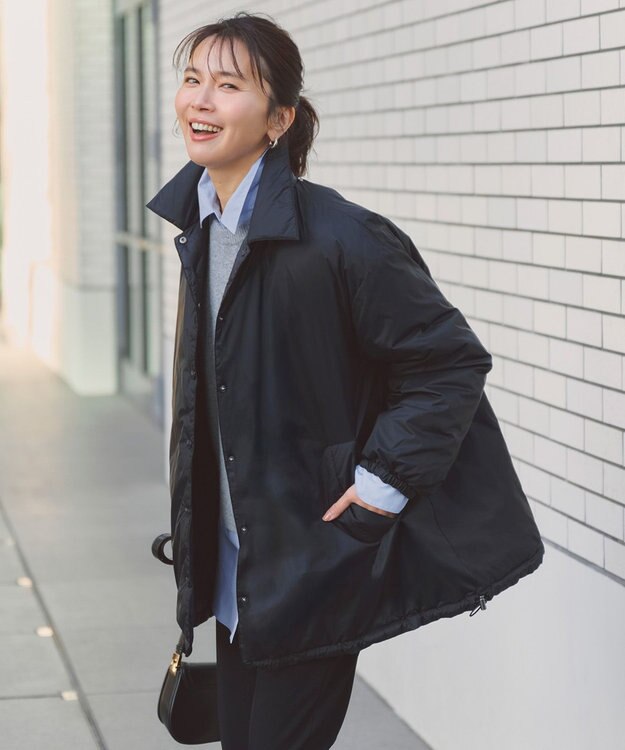 野呂佳代さん着用】TAIONコラボ ボア襟 リバーシブルダウン / UNFILO L