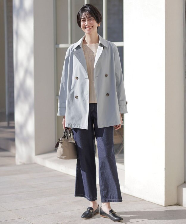 洗える・撥水】ポリアーティローザ ダブル トレンチコート / J.PRESS