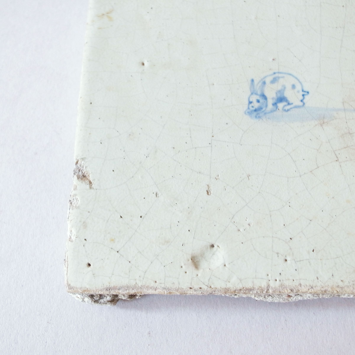 アンティーク 17世紀 デルフトタイル（うさぎ） | アンティーク