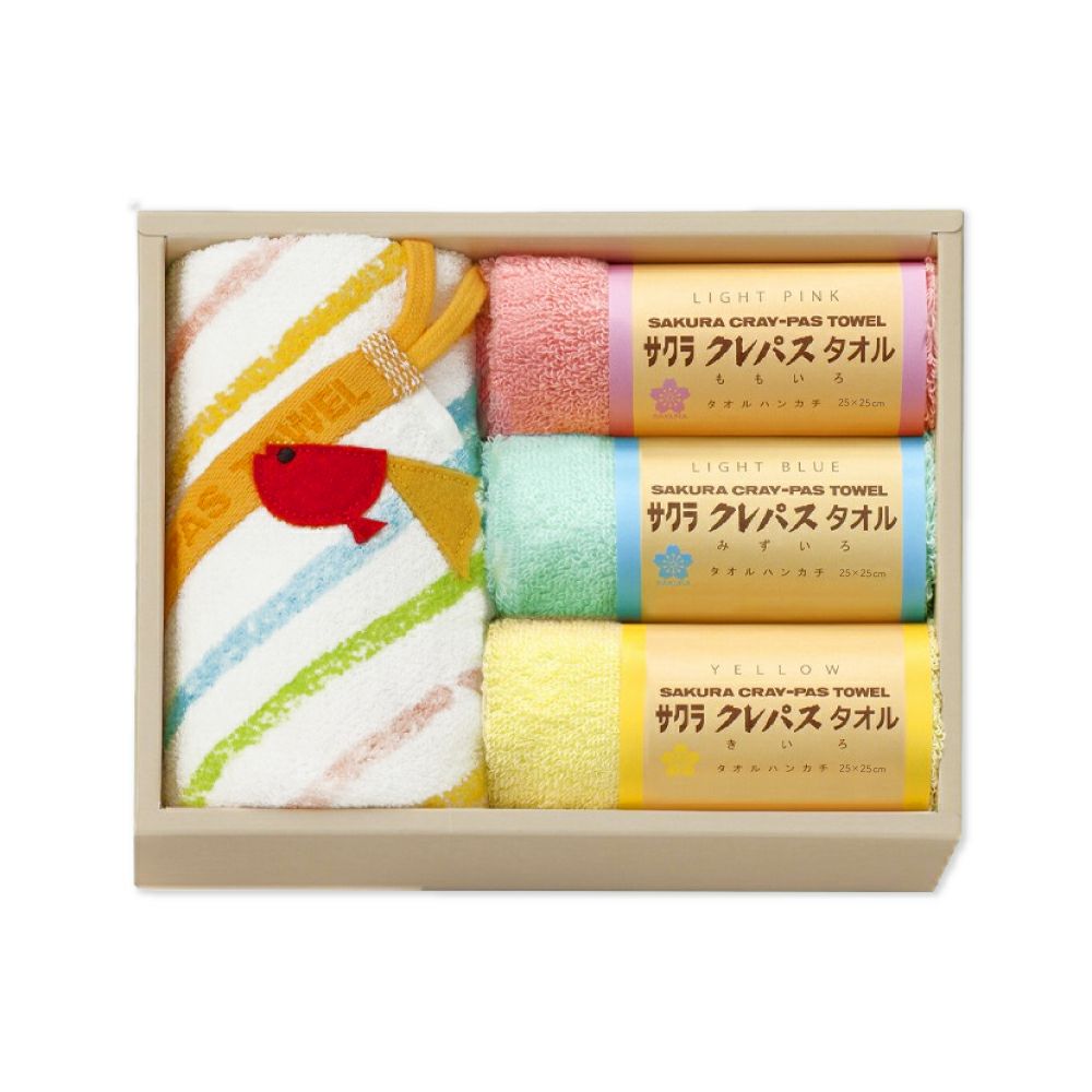 タオルセット クレパスタオル 4枚セット | サクラクレパス OFFICIAL SHOP