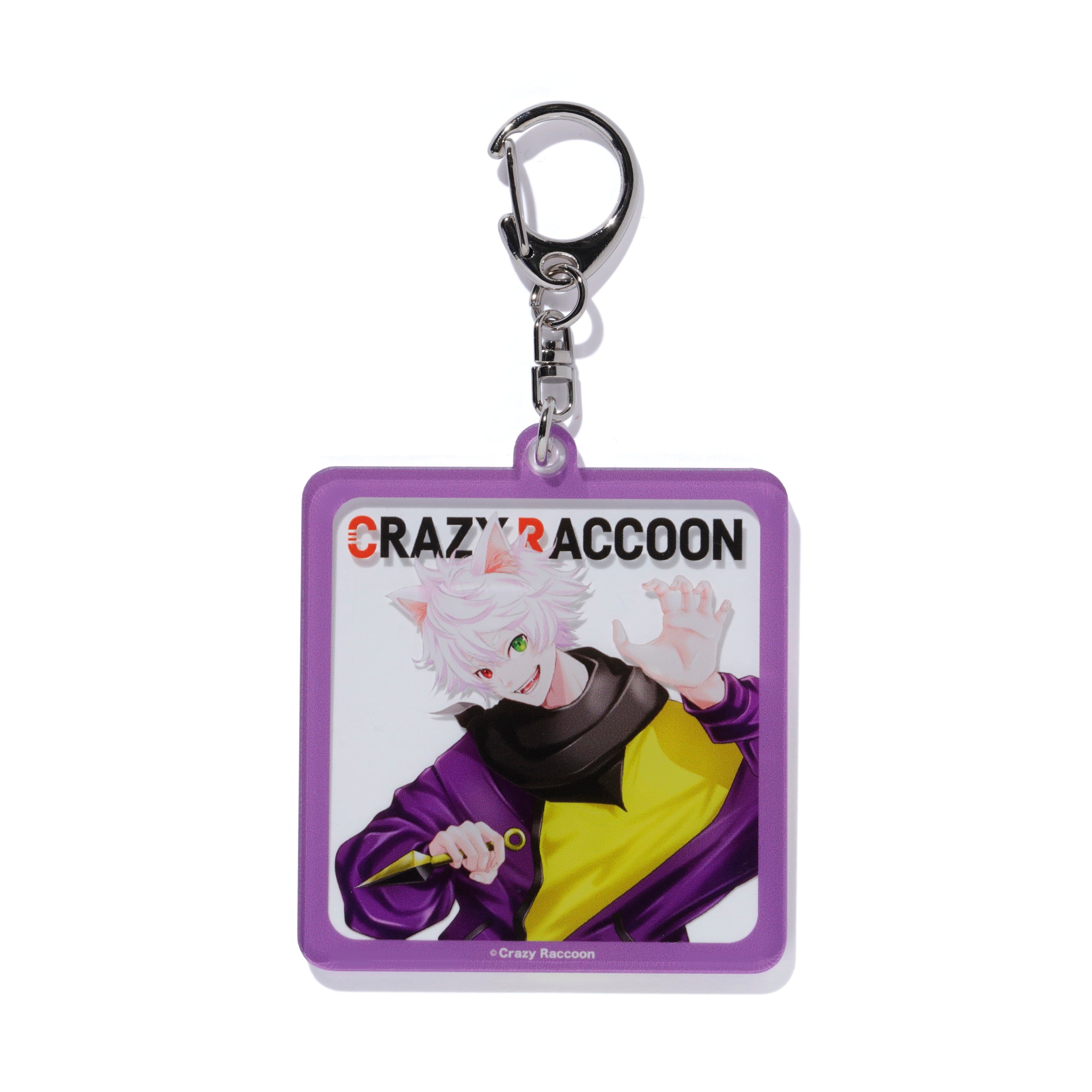 RANDOM FRAME KEYCHAIN – CRAZY RACCOON