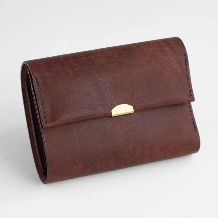 ANNAK（アナック） プエブロレザー 3つ折りウォレット ダークブラウン