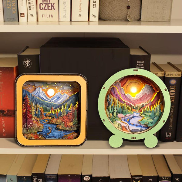 鮮やかな森 - 3Dパズルナイトランプ – Crafthub Japan