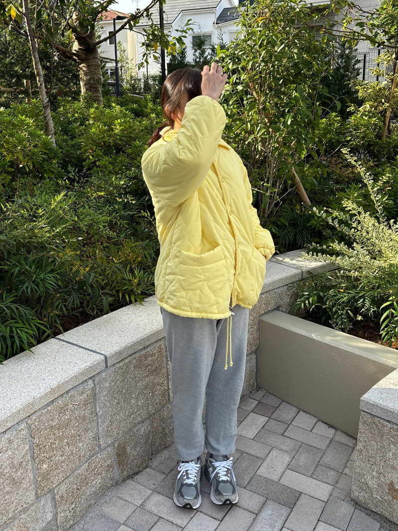 オーバーイエローキルティングジャケット DPB84018 – CRAMMY