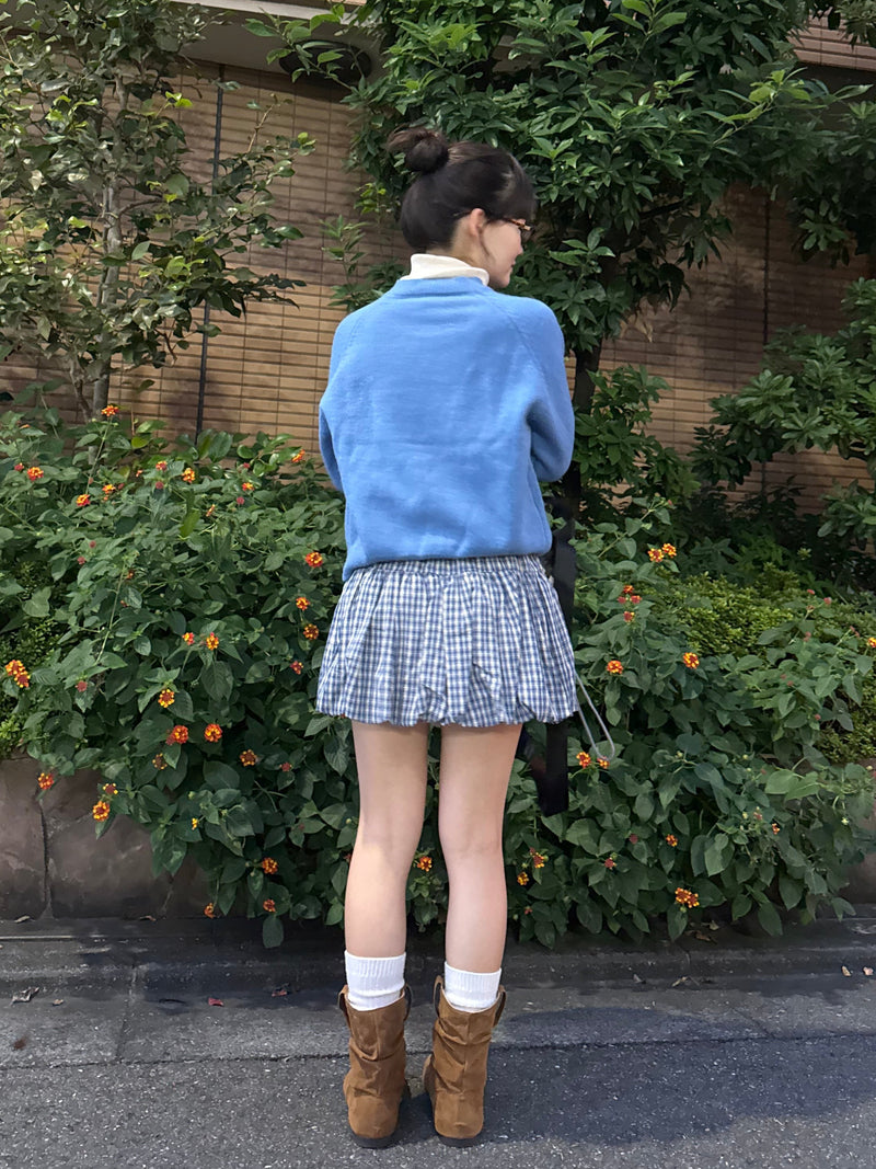 ブルーチェックバルーンスカート DPA43688 – CRAMMY