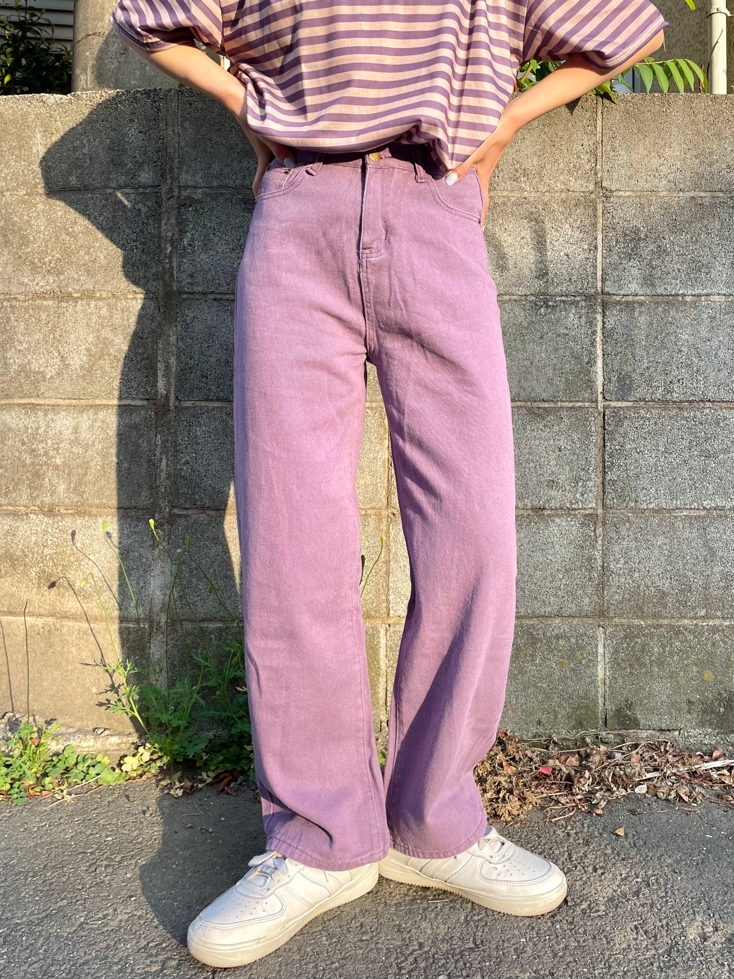 パープルボーダーTシャツ DPA96179 – CRAMMY