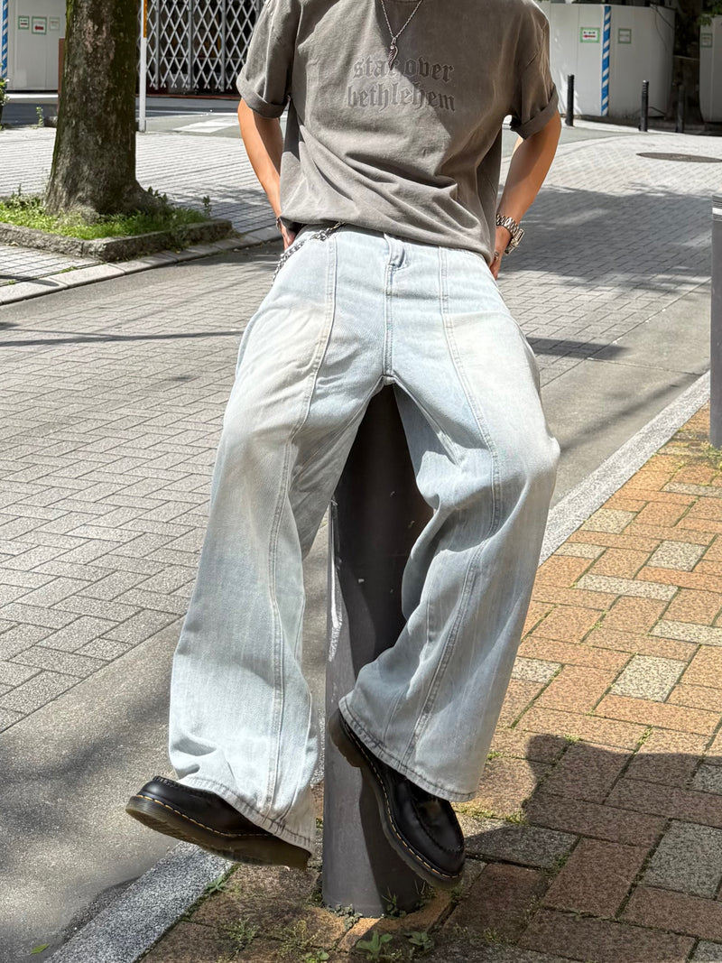 kenshin_ライトカラーワイドデニムパンツ DPB73403 – CRAMMY