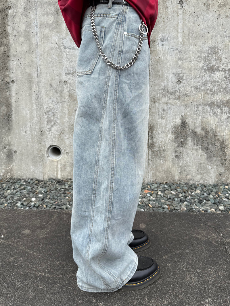 kenshin_ライトカラーワイドデニムパンツ DPB73403 – CRAMMY