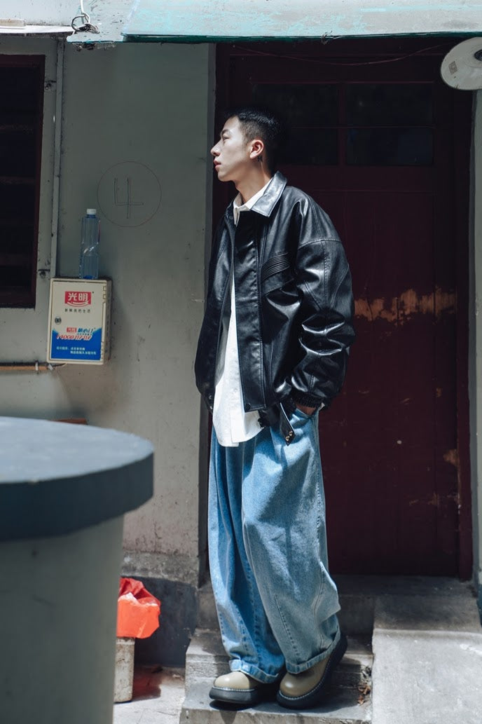 ヴィンテージ風レザージャケット SBA01017 – CRAMMY