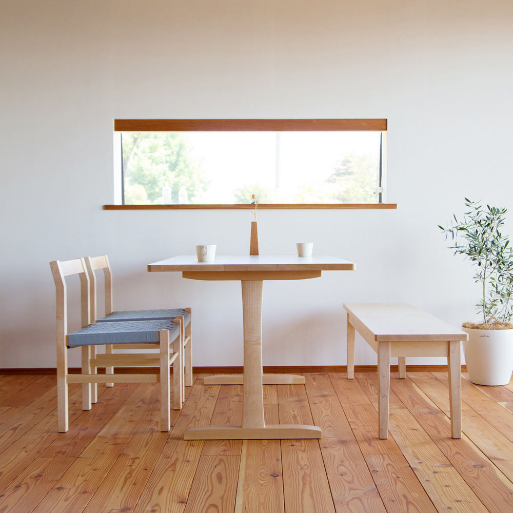 ハードメープルのダイニングテーブル5273・T-229 家具工房クラポ