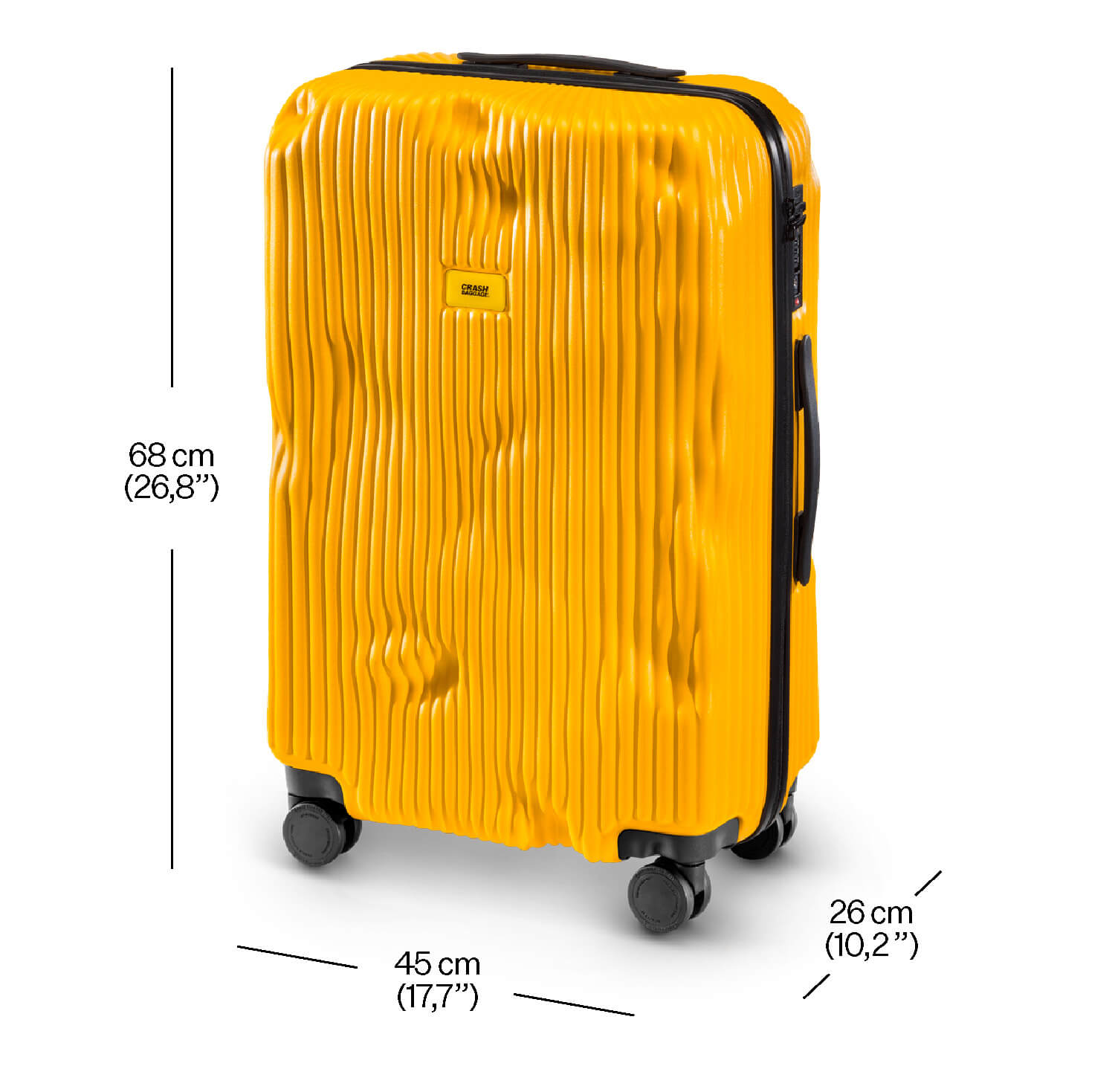 ストライプ】イエロー 4～6泊用｜ストライプ コレクション | CRASH