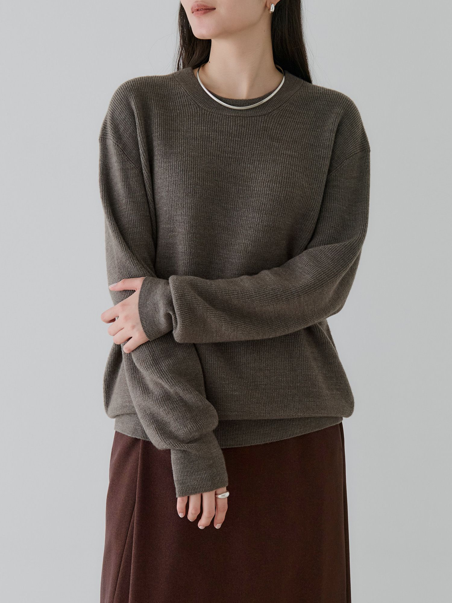 crewre online store / カシミアブレンドメリノウールニット