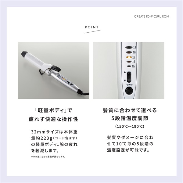 カールアイロン 19mm