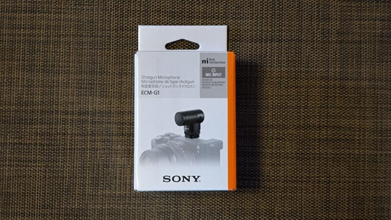 ECM-G1 レビュー ミラーレスカメラのVLOG撮影に最適なソニー小型マイク