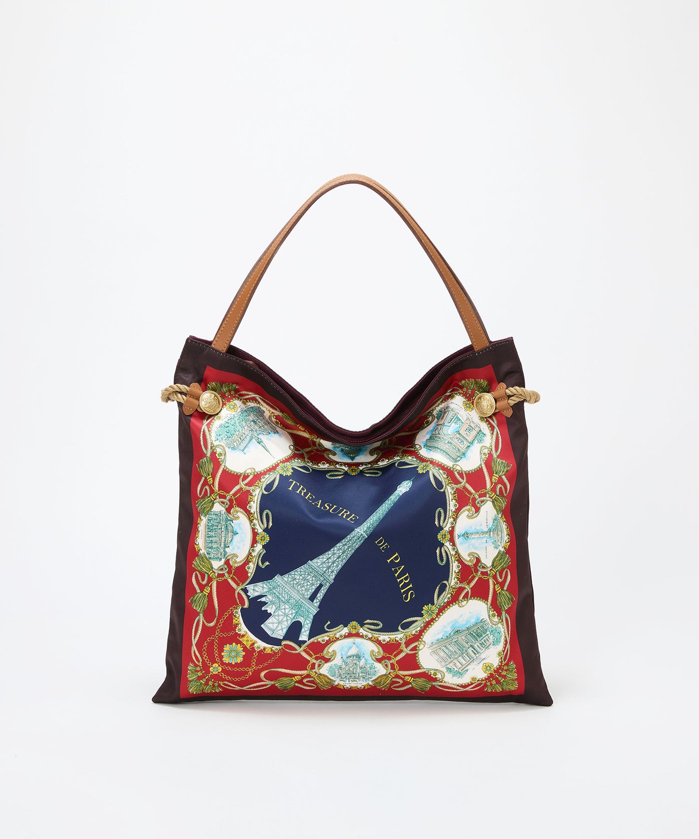 TREASURE TOPKAPI】マイルドサテン スカーフ柄 トートバッグ – TOPKAPI