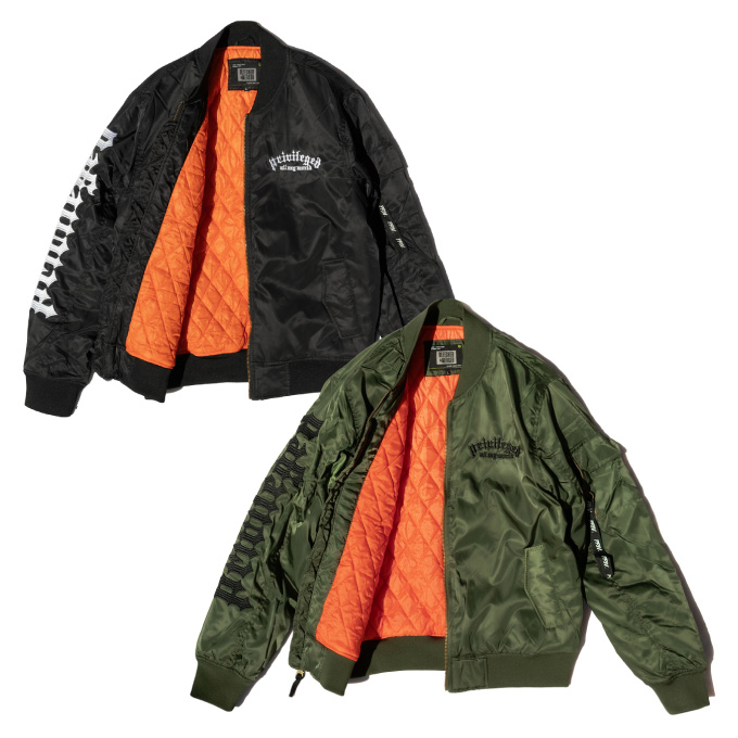 人気のMA-1に刺繍入りが登場！！