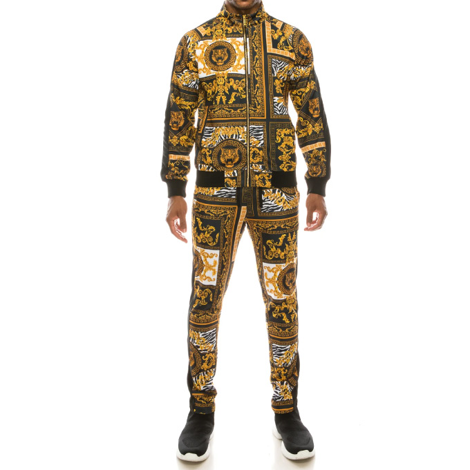 NEW!! 強烈なラグジュアリー感漂う柄のトラック セットアップ!! 衣装に