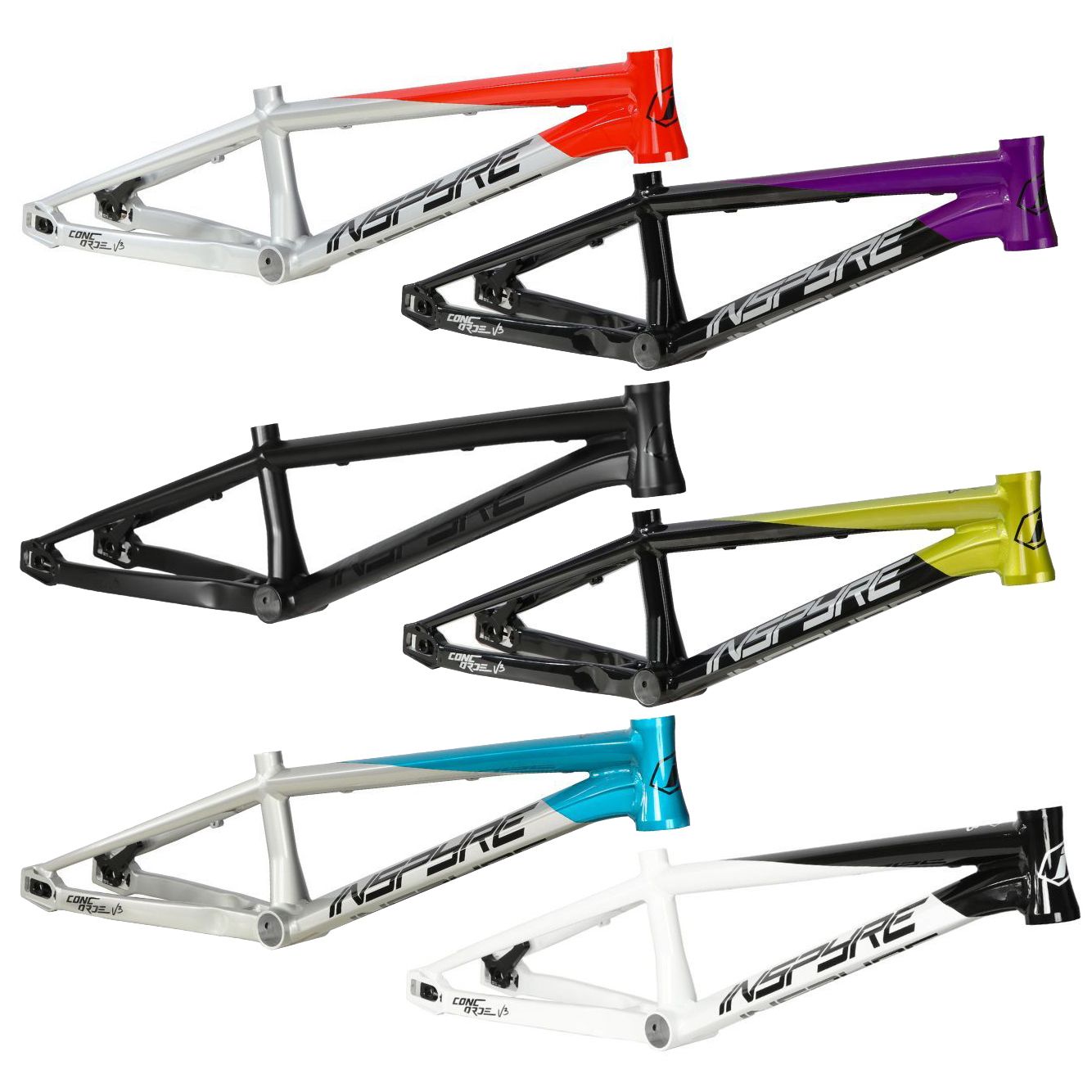 Inspyre Concorde V3 2025 BMX Race Frame - CrucialBMXShop.com