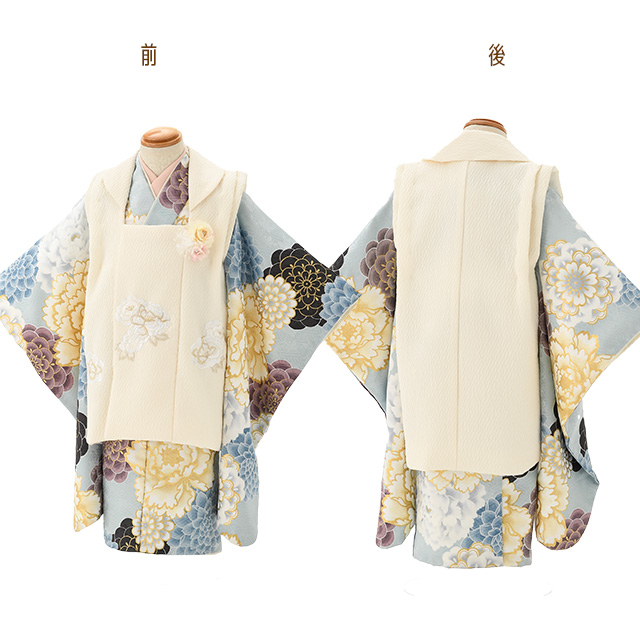 七五三着物 3歳 ブランド 【花わらべ】 2025年新作 モダン系被布コート