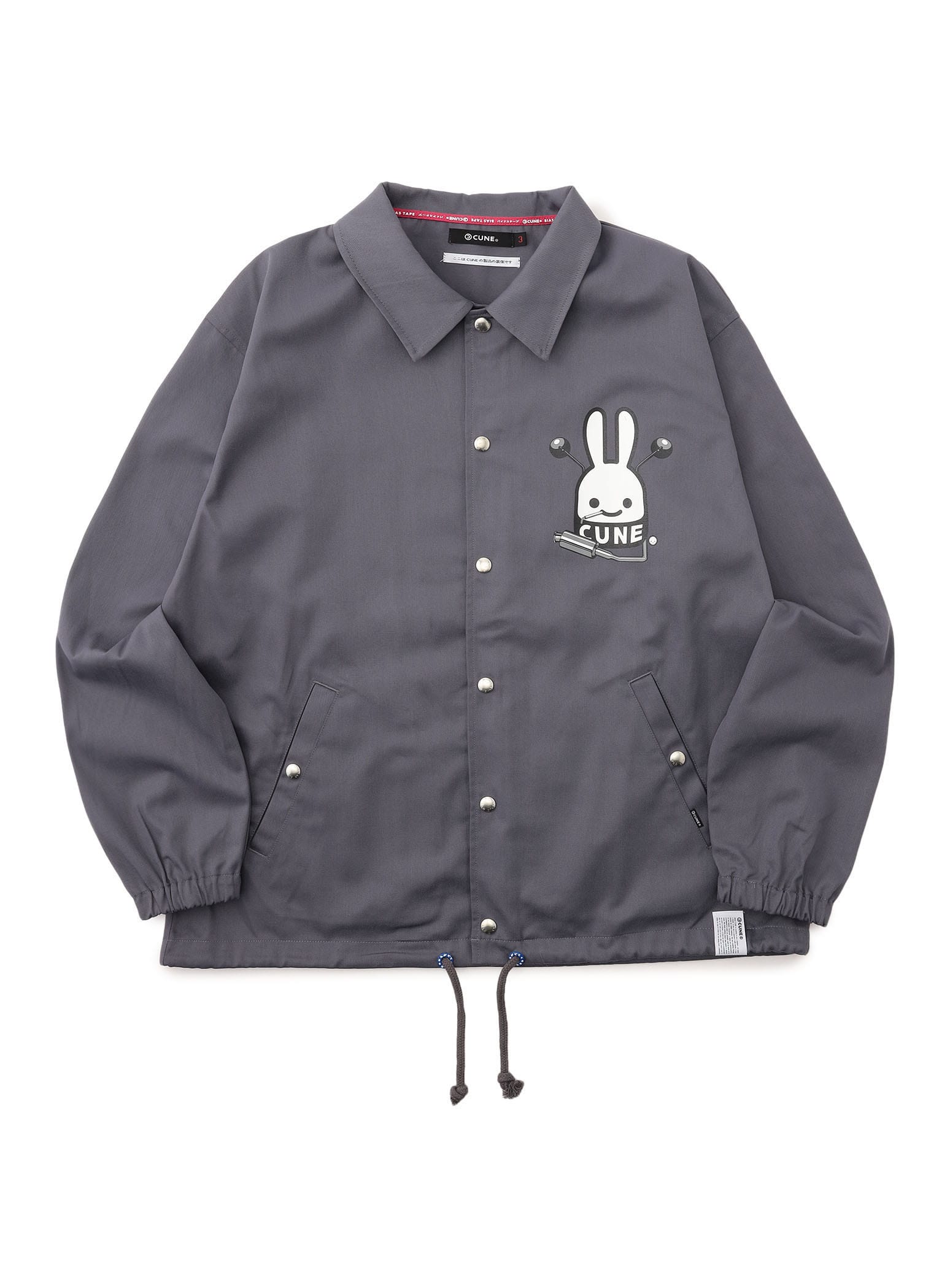 ツイルコーチジャケット バイクとタバコとCUNEウサギ｜ウサギがいる