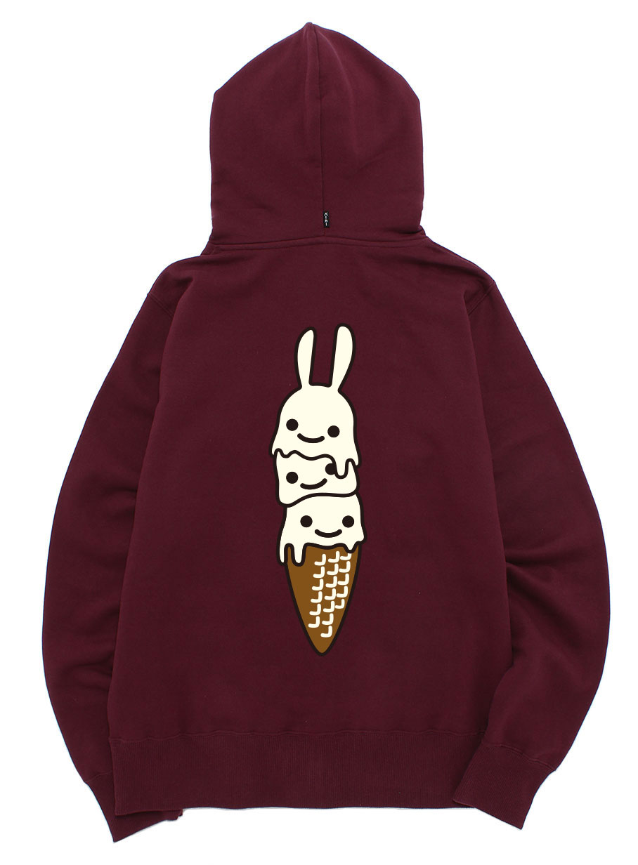 CUNE 復刻ZIPパーカー アイスクリーム｜ウサギがいる｜CUNE ONLINE STORE