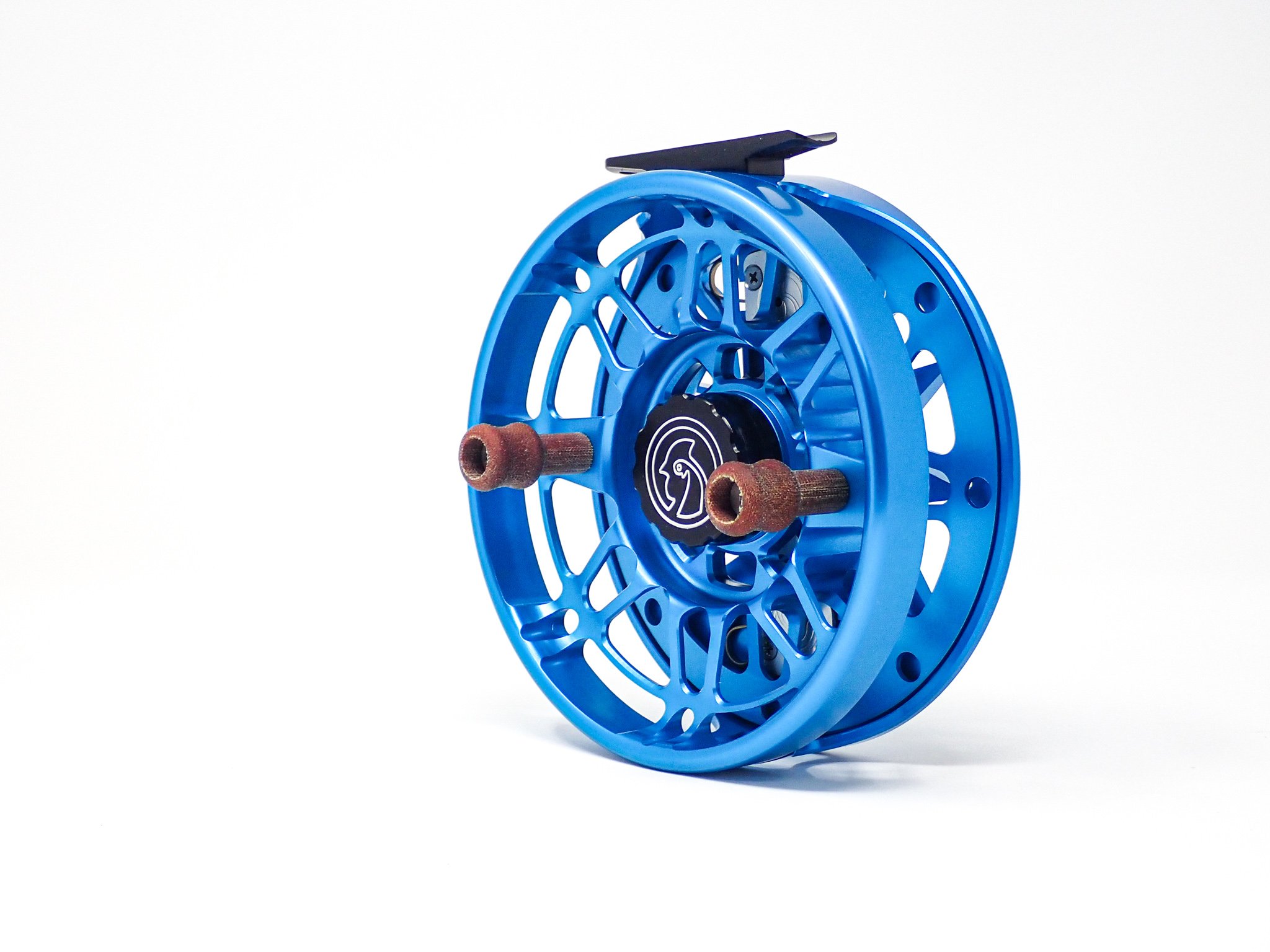 Fair Chase 9-12wt Click Pawl Fly Reel- Blue on Blue - Cubalaya