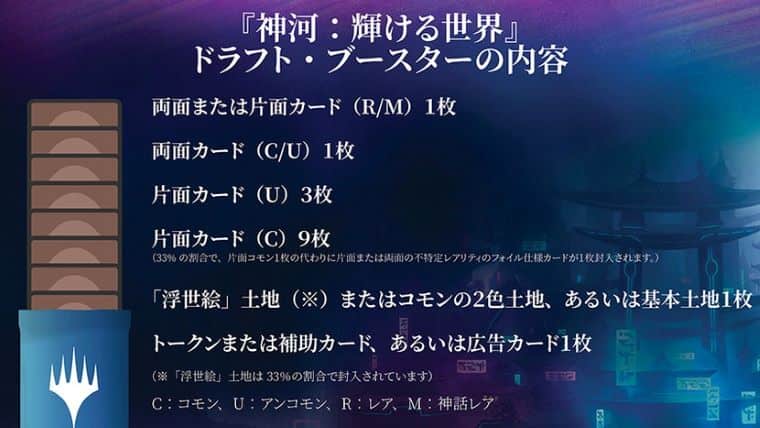 MTG】神河：輝ける世界の製品特典情報まとめ！どのパック（BOX）が