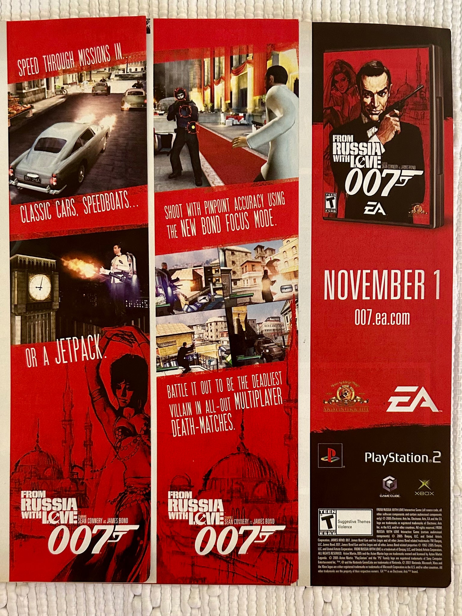 James Bond 007: From Russia With Love - PS2 Xbox NGC - Original