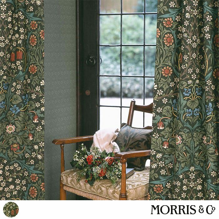 英国カーテン「ブラックトーン」｜William Morris ウィリアム・モリス