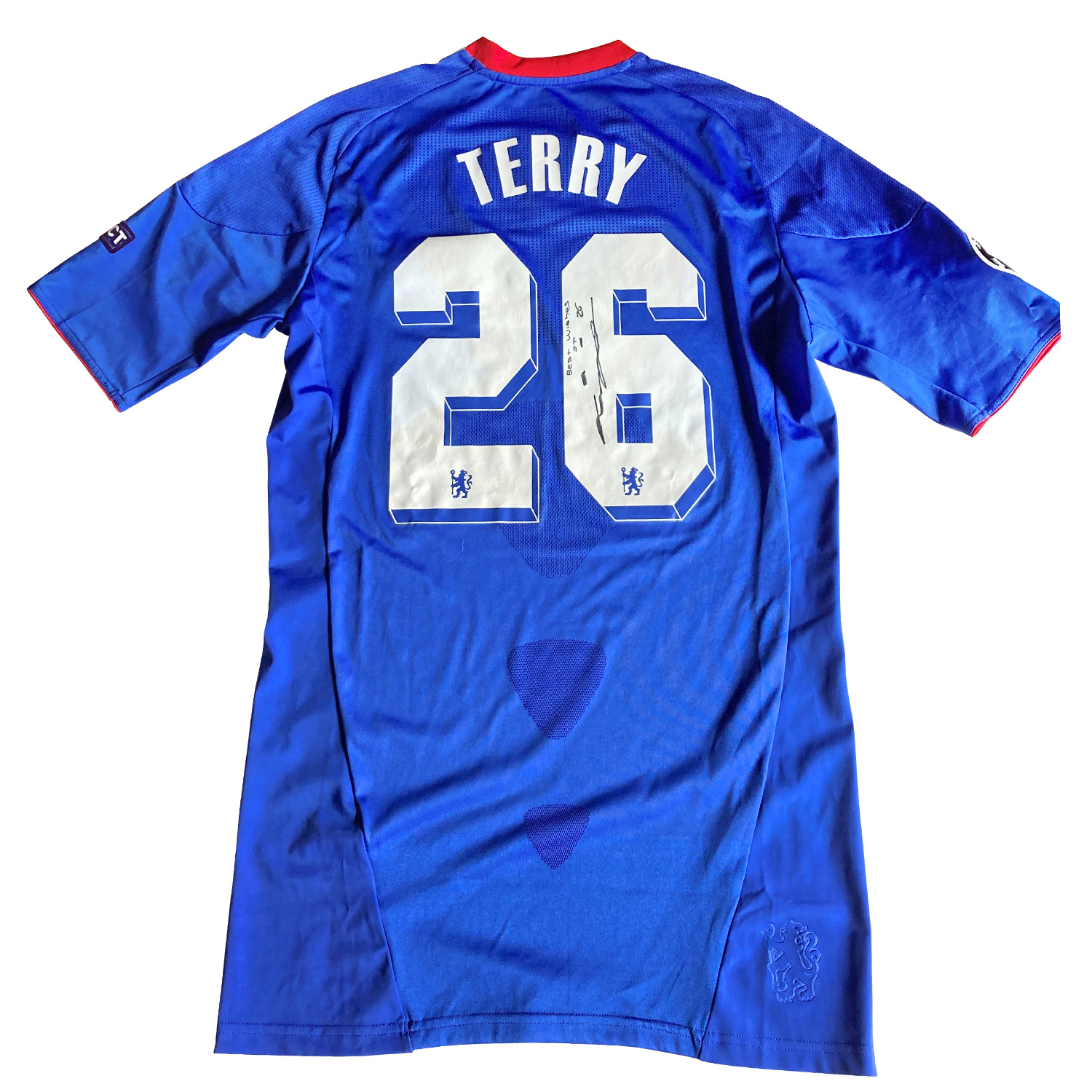 CuriosX / ジョン・テリー直筆サイン入り実使用チェルシー10/11ホーム