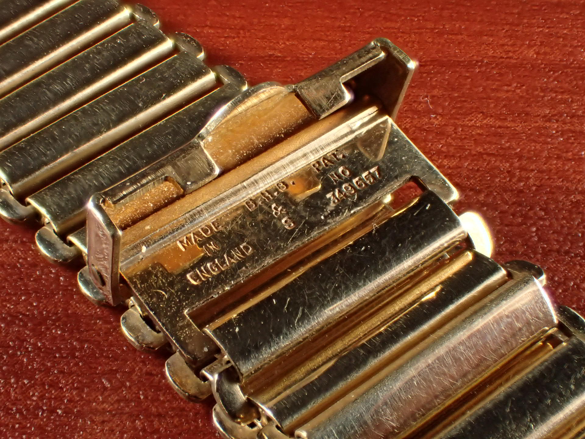 ボンクリップ バンブーブレス NOS リンク16mm 取付18mm YGF 1940年代